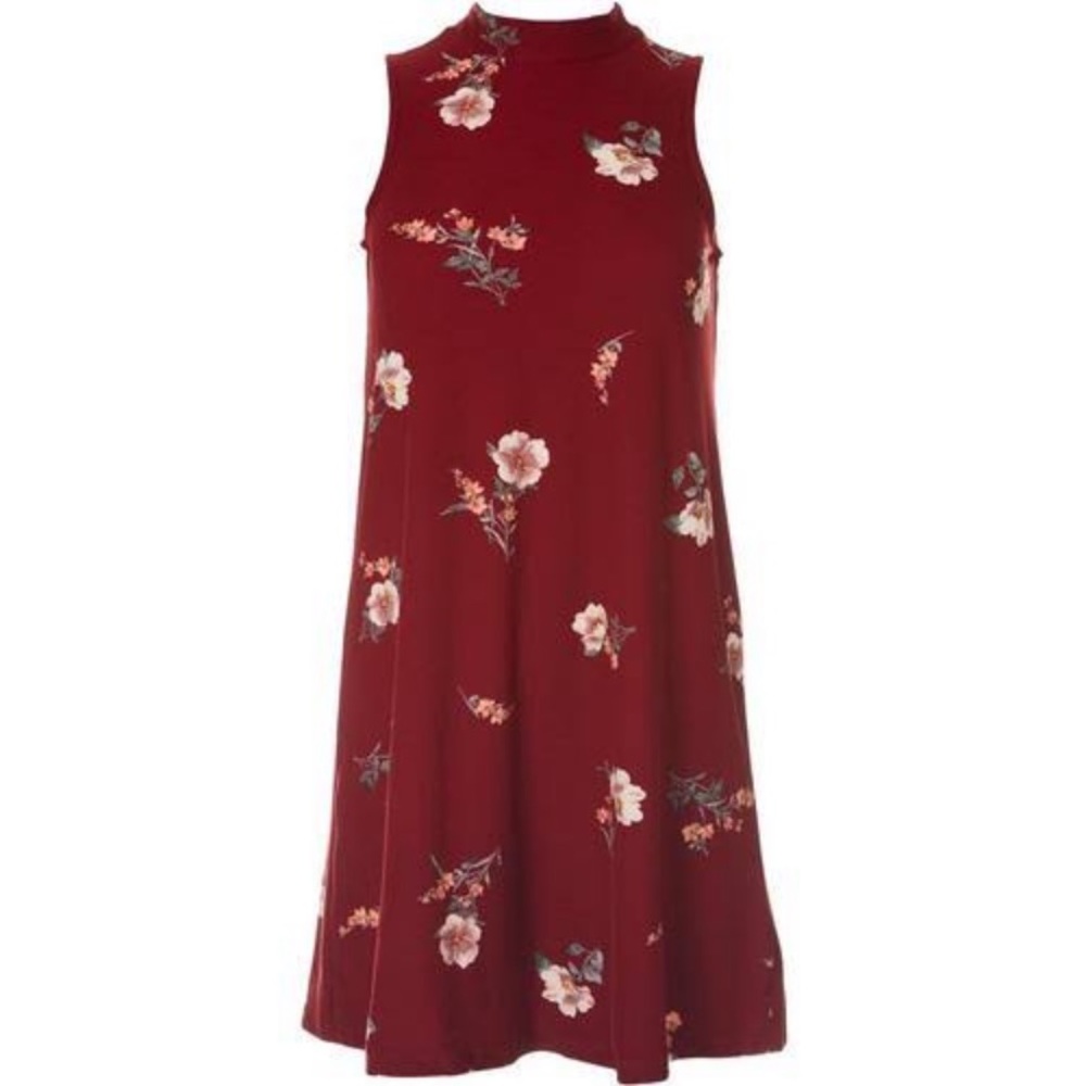 Pink rose sleeveless mini dress